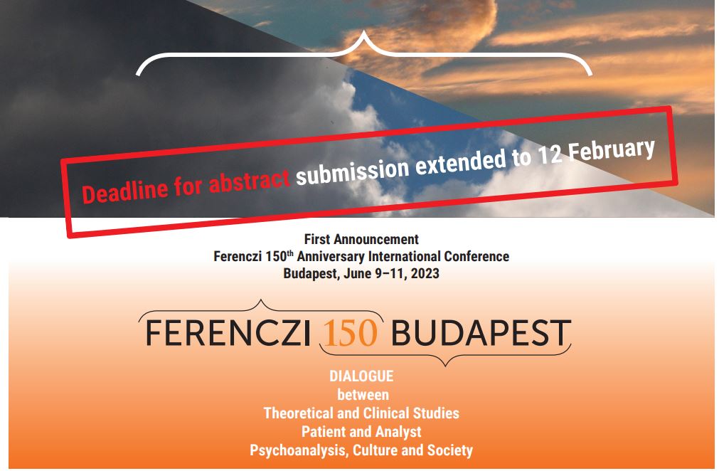 Ferenczi150 Budapest Conference – Deadline extended